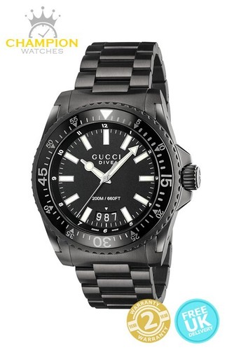 Gucci ya136205 dive 40mm black - 40mm,