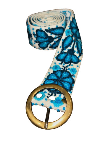 Peruvian handmade floral wool - handmade,