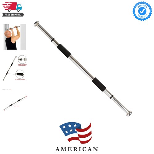 Adjustable doorway pull bar - adjustable,