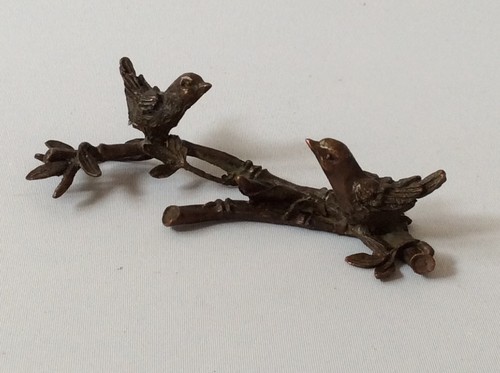 Japanese bronze small okimono - japanese,