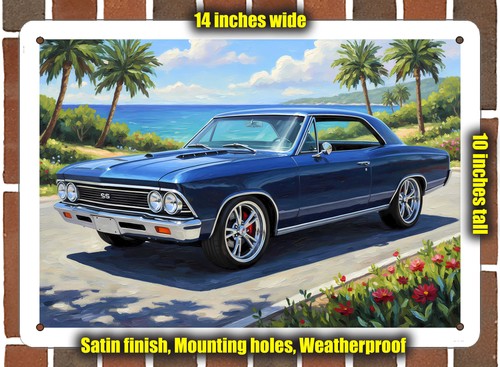 Metal sign 1966 - -, chevrolet