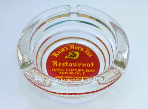 1960 rams horn ashtray - rams,