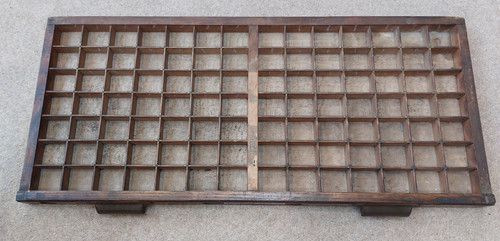 Vintage wooden printers tray