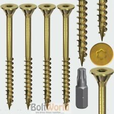 4.2 x 55mm DRYWALL ZINC & YELLOW PASSIVATE FLOORING SCREWS WOOD CHIPBOARD MDF