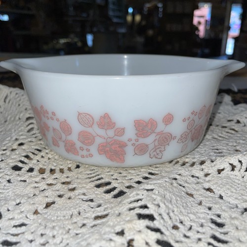 Pyrex white pink gooseberry - white,