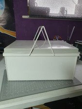 Baby Changing Box plastic vintage  with carry handles 