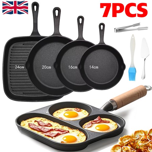 7pcs cast iron non - cast,