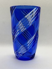 Vintage Cobalt Blue Cut to