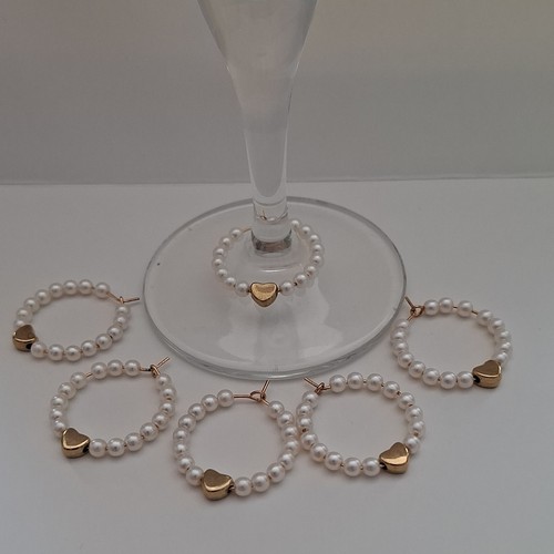 Wine glass charms 6 - wine,