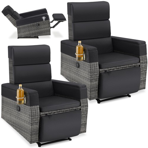 Garden armchair rattan chair - armchair,