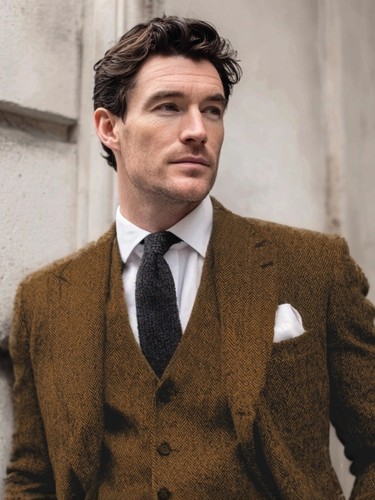 Vintage mens herringbone tweed - mens,
