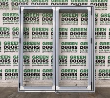 ALUMINIUM BIFOLDING DOORS BIFOLDS TWO PANES EXTERNAL EXTERIOR ALI WHITE RIGHT