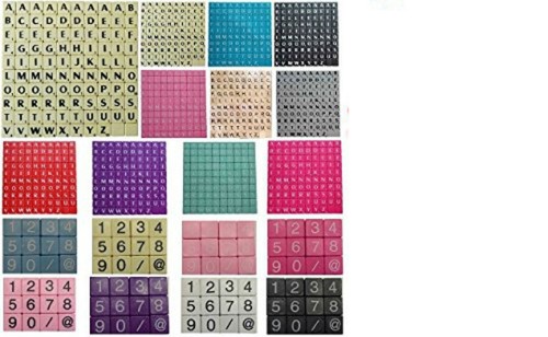 New plastic scrabble tiles - new,