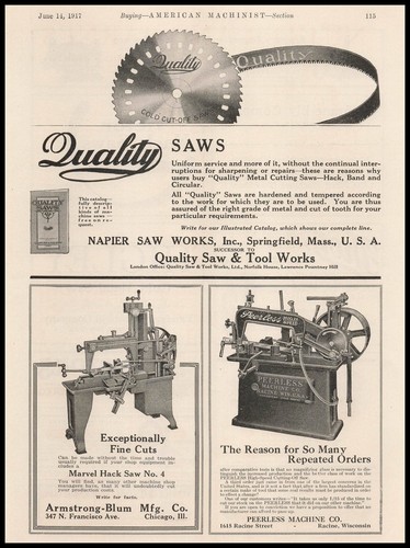 1917 napier saw works - napier,