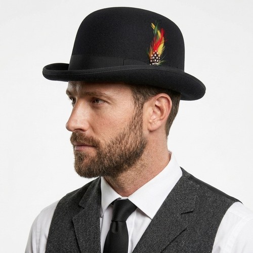 Men classic black pure wool - men's,