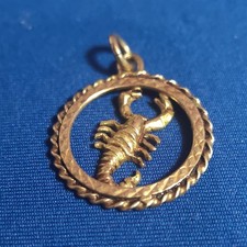 9ct  375 Yellow Gold  Scorpio