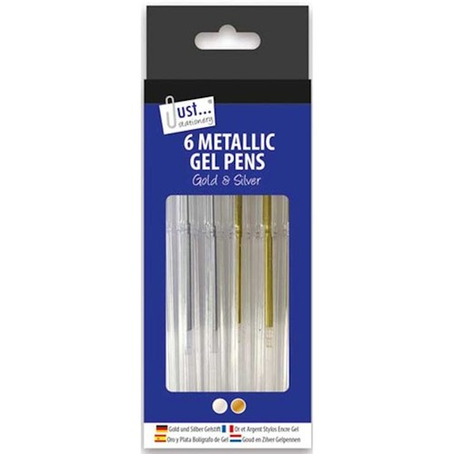 Silver gold gel pens - pens,