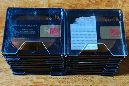 20x sony minidiscs premium - 20x, minidiscs.