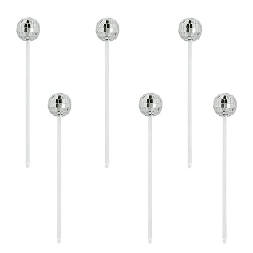 Disco ball swizzle - ball, stick