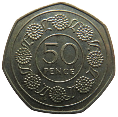 1988 gibraltar 50p fifty - 50p, pence