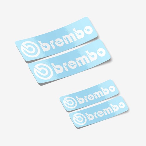 Brembo brake caliper stickers - brembo,