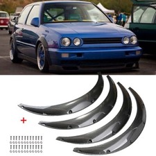 Carbon Fiber 35"Car Fender Flares Wide Body Kit Wheel Arches for VW Golf MK3 MK4