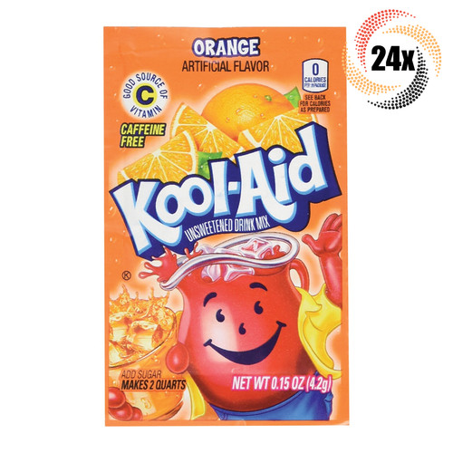 24x packets kool aid - 24x, orange