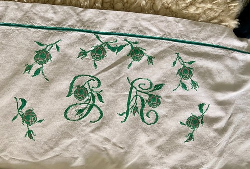 Vintage french embroidered - french,