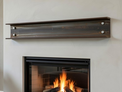 Industrial look mantel mantle - industrial,