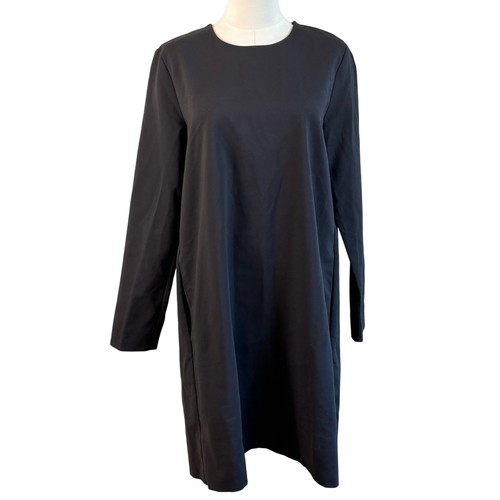 Cos line shift dress - dress, black