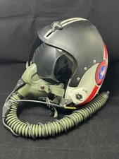 NAVY TOPGUN ISTRUCTOR PILOT FLIGHT HELMET HGU-33 GENTEX WITH MBU-12 OXYGEN MASK