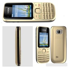 Vintage Original Nokia C2-01 Mobile Phone - Gold New and Unlocked