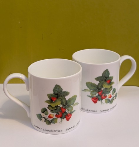 Summer strawberries mug - summer, fine