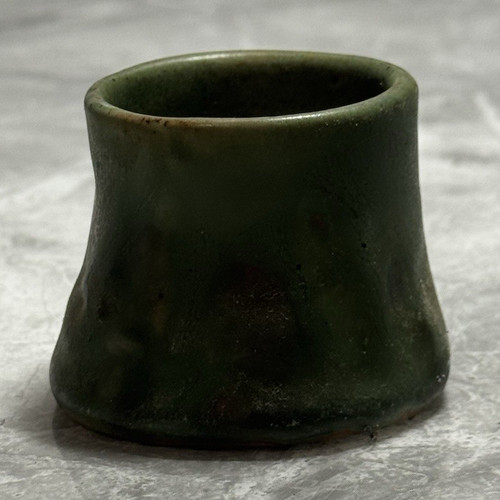 Green glazed studio - glazed, pottery