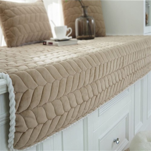 Thick plush bay window mat - plush,