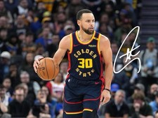 Stephen Curry Signed Autograph 6x4 PHOTO Pre Print Basketball