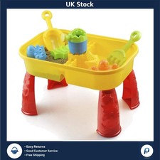 Kids' Sand and Water Table with Lid - Compact Play Set for Outdoor Adventures
