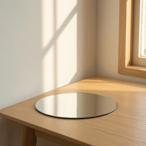 Small round glass mirror for - round,