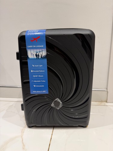 Black small hardshell - hardshell, suitcase