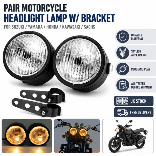 Pair universal twin headlight - universal,