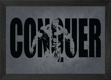 CONQUER Jay Cutler Framed Wall Art Poster Canvas Print Picture