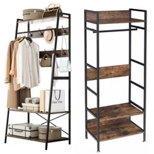 XL Versatile Hall Tree Mass Storage Garment Coat Rack Stand Entryway Shoe Bench