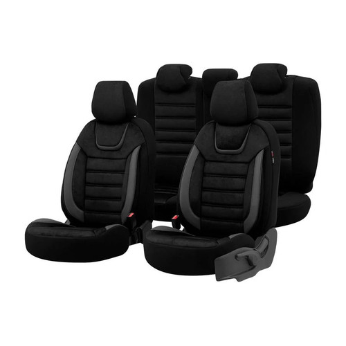 Seat covers grey black for - seat,
