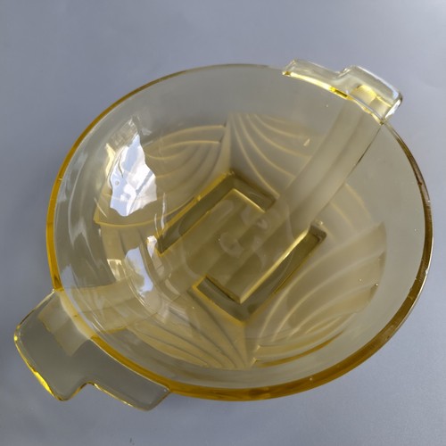 Art deco glass bowl - deco, carl