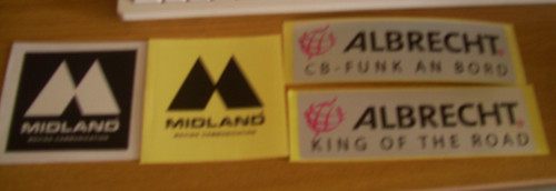Radio stickers - cb,