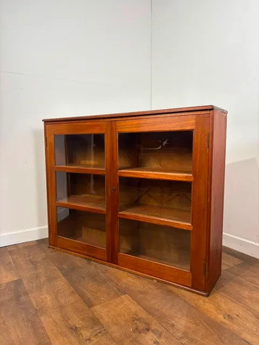 Mid century glazed teak - glazed,