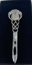 Stunning Chrome Celtic Thistle Kilt Pin only £11.99 in stock
