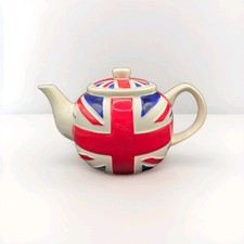 Union Jack Teapot 3D Embossed