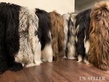 Real Icelandic Sheepskin Rug Motorcycle Seat Cover Pet Bed Throw Home Decor Gift