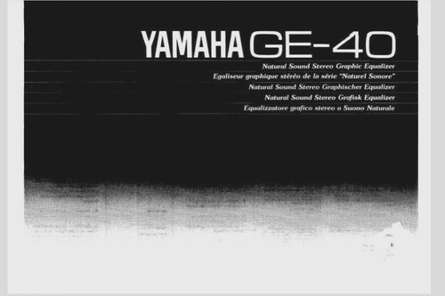 Yamaha stereo graphic - ge-40,